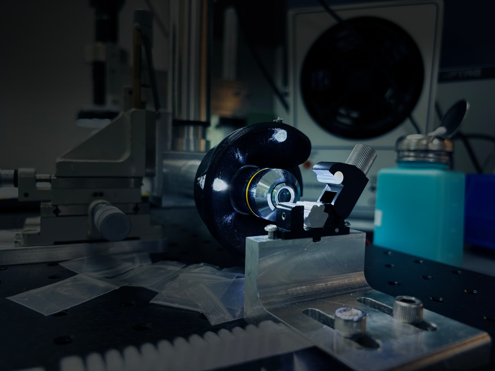 Precision optical alignment station in the LFO lab